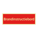 Brandinstructiebord