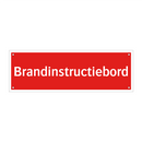 Brandinstructiebord