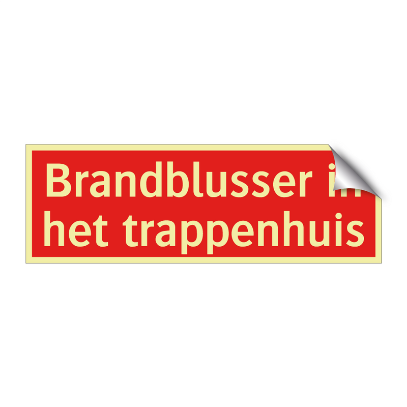 Brandblusser in het trappenhuis
