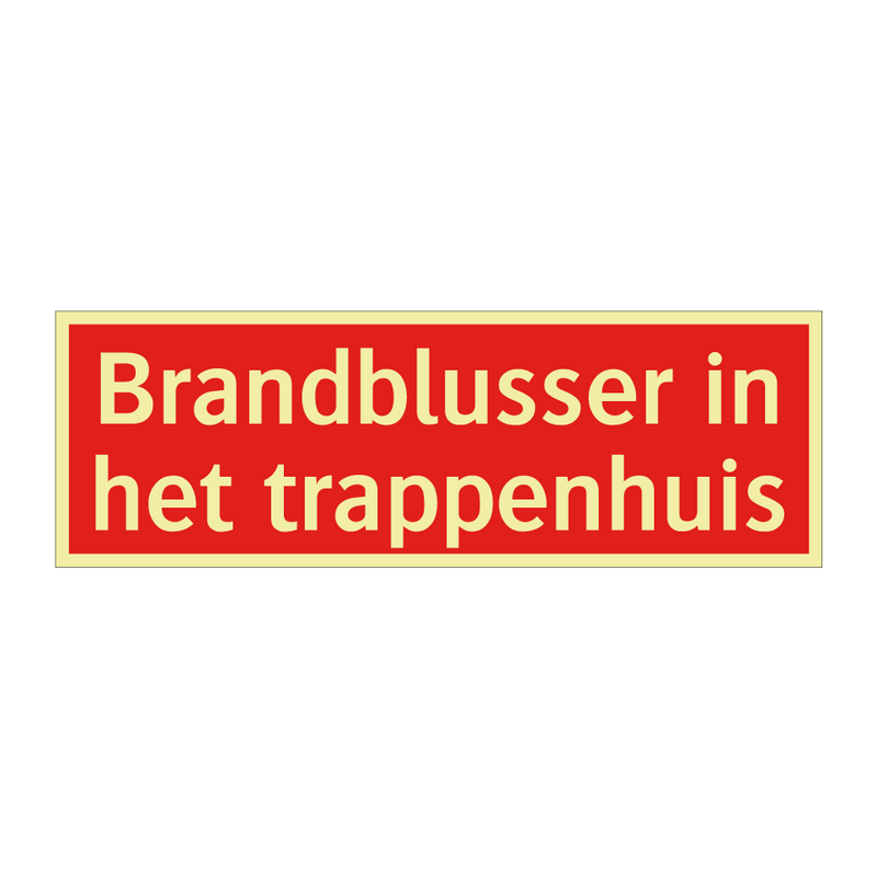 Brandblusser in het trappenhuis
