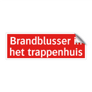 Brandblusser in het trappenhuis