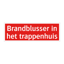 Brandblusser in het trappenhuis