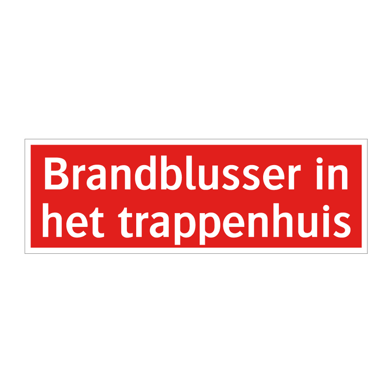 Brandblusser in het trappenhuis