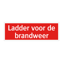 Ladder voor de brandweer