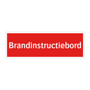 Brandinstructiebord