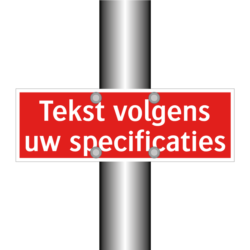 Tekst volgens uw specificaties