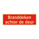 Branddeken achter de deur