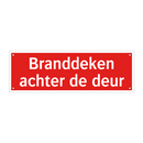 Branddeken achter de deur
