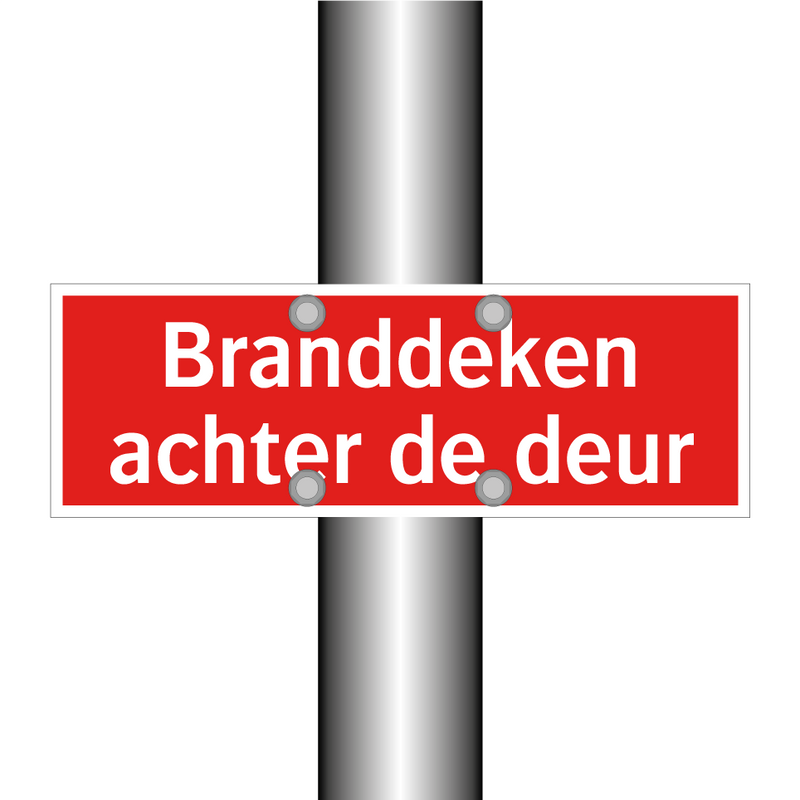 Branddeken achter de deur
