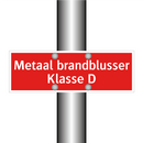 Metaal brandblusser Klasse D