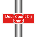 Deur opent bij brand
