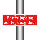 Batterijopslag achter deze deur