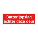 Batterijopslag achter deze deur