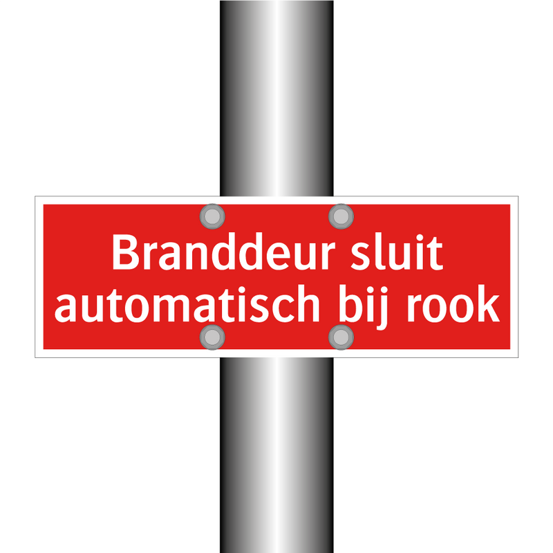 Branddeur sluit automatisch bij rook