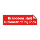 Branddeur sluit automatisch bij rook