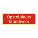Opstelplaats brandweer