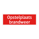 Opstelplaats brandweer