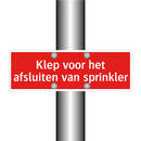 Klep voor het afsluiten van sprinkler