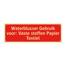Waterblusser Gebruik voor: Vaste stoffen Papier Textiel
