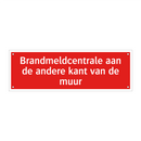 Brandmeldcentrale aan de andere kant van de muur