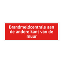Brandmeldcentrale aan de andere kant van de muur