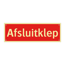 Afsluitklep