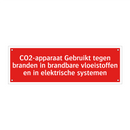 CO2-apparaat Gebruikt tegen branden in brandbare vloeistoffen /.../