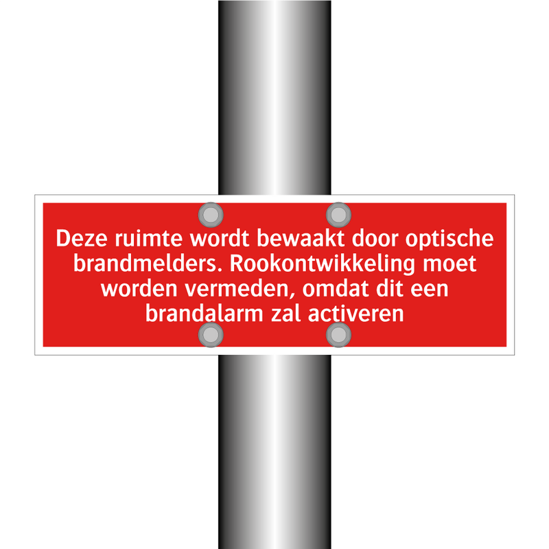 Deze ruimte wordt bewaakt door optische brandmelders. Rookontwikkeling /.../