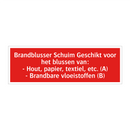 Brandblusser Schuim Geschikt voor het blussen van: - Hout, papier, /.../