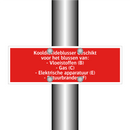 Kooldioxideblusser Geschikt voor het blussen van: - Vloeistoffen /.../