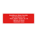 Brandblusser Water Geschikt voor het blussen van: - Hout, Papier, /.../