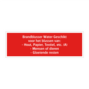 Brandblusser Water Geschikt voor het blussen van: - Hout, Papier, /.../