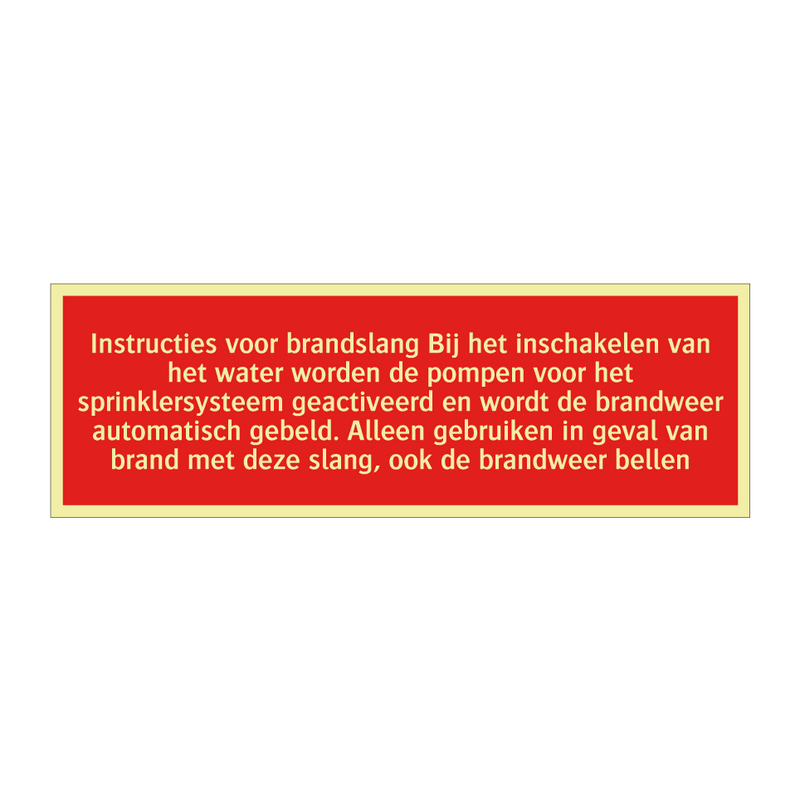 Instructies voor brandslang Bij het inschakelen van het water /.../
