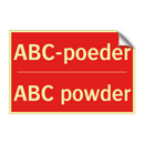 ABC-poeder - ABC powder