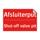 Afsluiterput - Shut-off valve pit