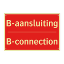 B-aansluiting - B-connection