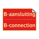 B-aansluiting - B-connection