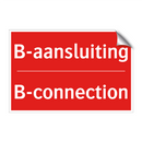 B-aansluiting - B-connection