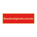 Brandveiligheidscontrole