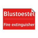 Blustoestel - Fire extinguisher