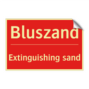 Bluszand - Extinguishing sand