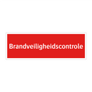 Brandveiligheidscontrole