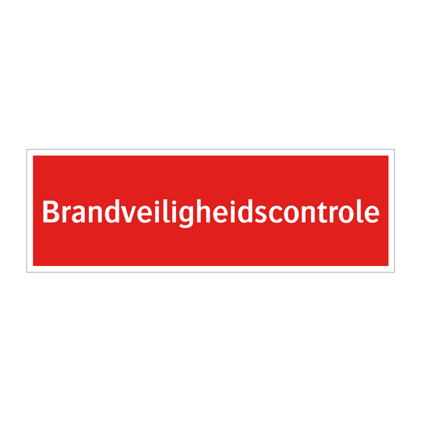 Brandveiligheidscontrole