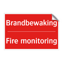 Brandbewaking - Fire monitoring