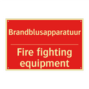 Brandblusapparatuur - Fire fighting equipment