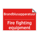 Brandblusapparatuur - Fire fighting equipment