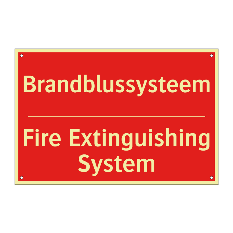 Brandblussysteem - Fire Extinguishing System