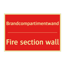 Brandcompartimentwand - Fire section wall