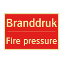 Branddruk - Fire pressure