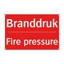 Branddruk - Fire pressure